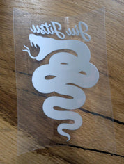 Jiu Jitsu Snake Belt System Sticker | BJJ Ranked Snake Design 
