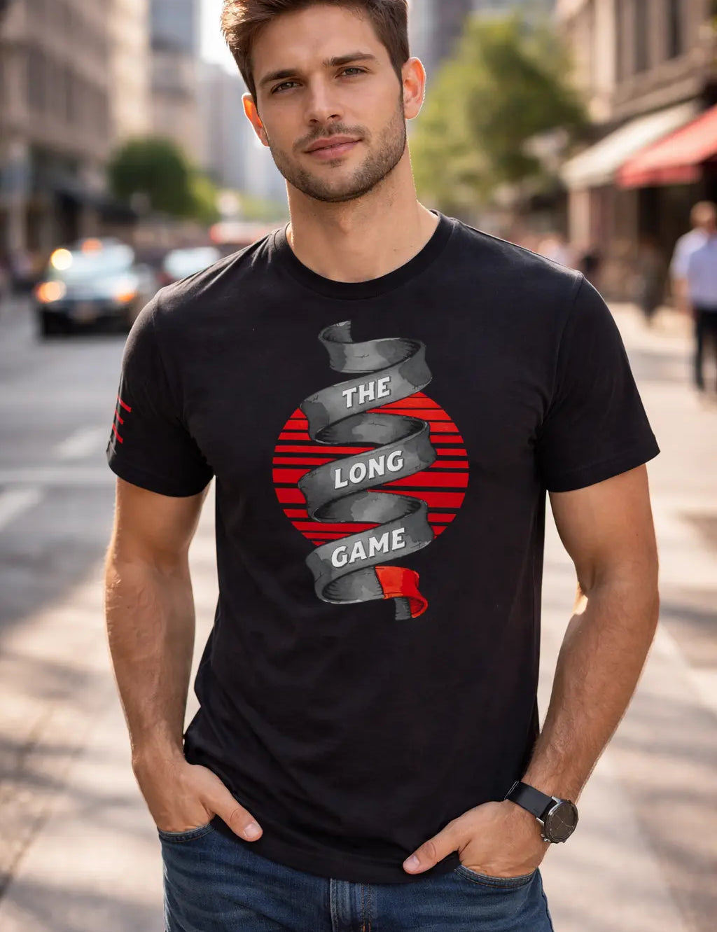 The Long Game -  Jiu Jitsu T-Shirt for BJJ Everyday Wear 