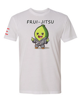 Frui-Jitsu Avocado Wearing a Gi Cartoon Shirt - Funny Cute Avocado