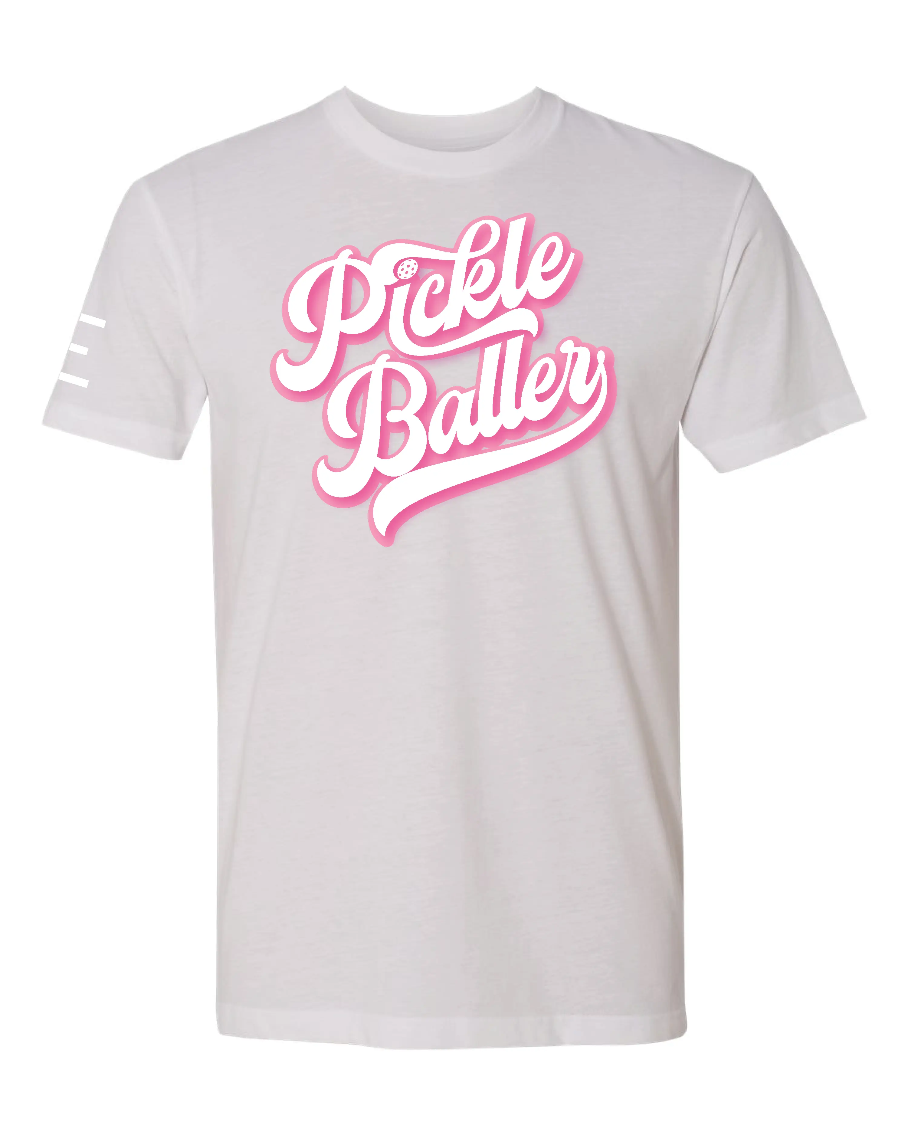 Pickle Baller (Pink) - Funny PickleBall t-shirt Vintage style 