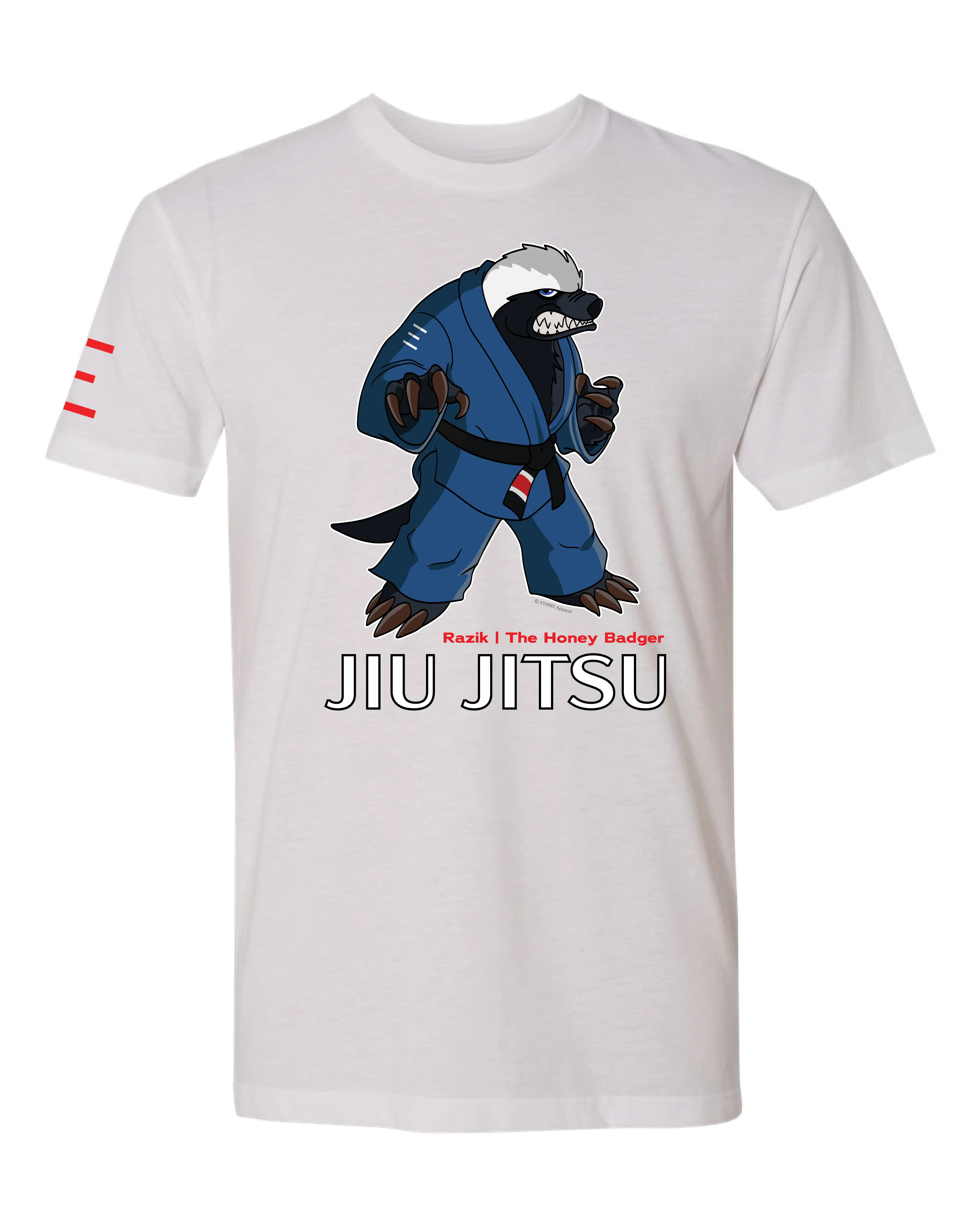 Razik the Fearless Honey Badger – Adult BJJ Premium T-shirt 