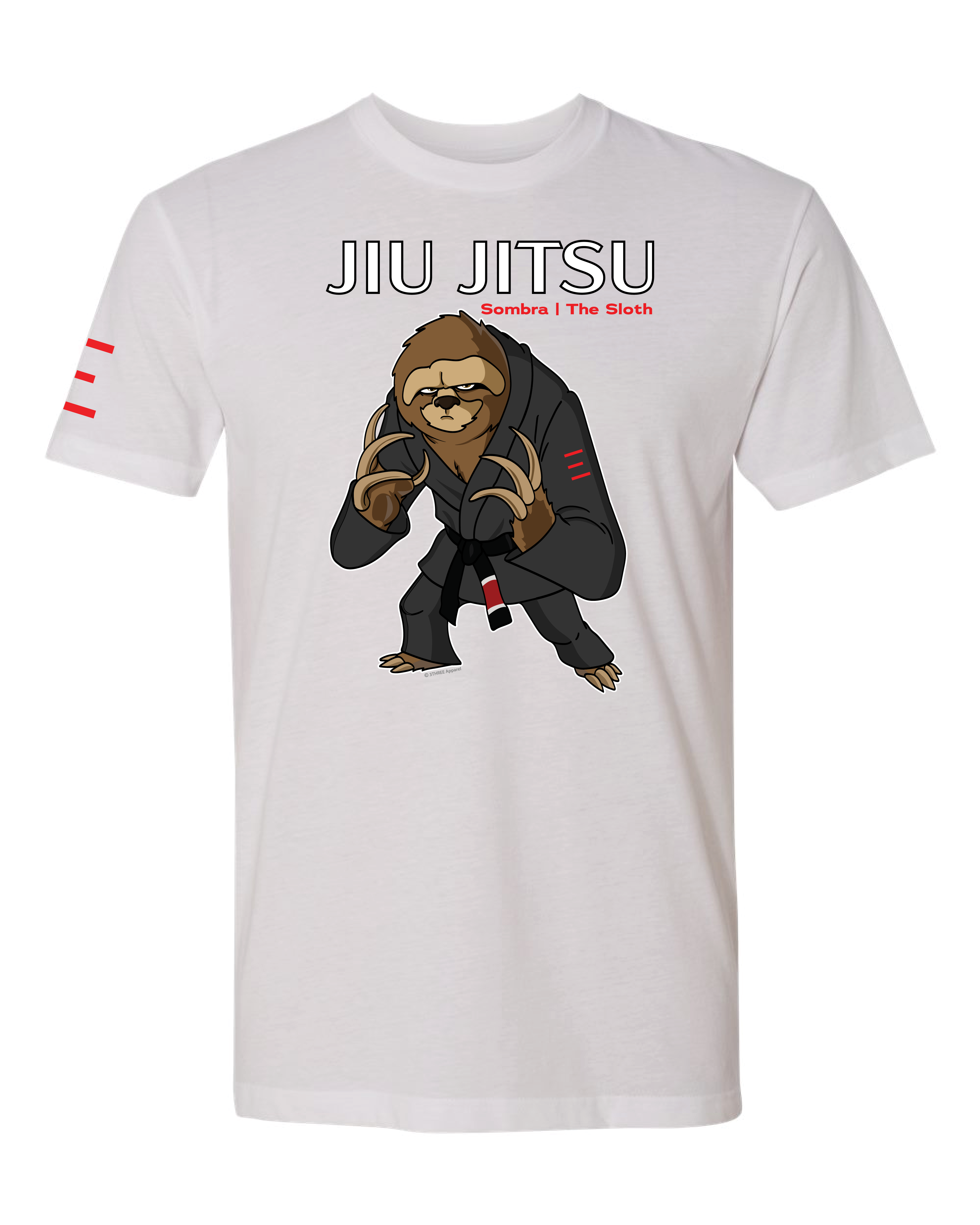 Sombra the Methodical Sloth – Adult BJJ Premium T-shirt