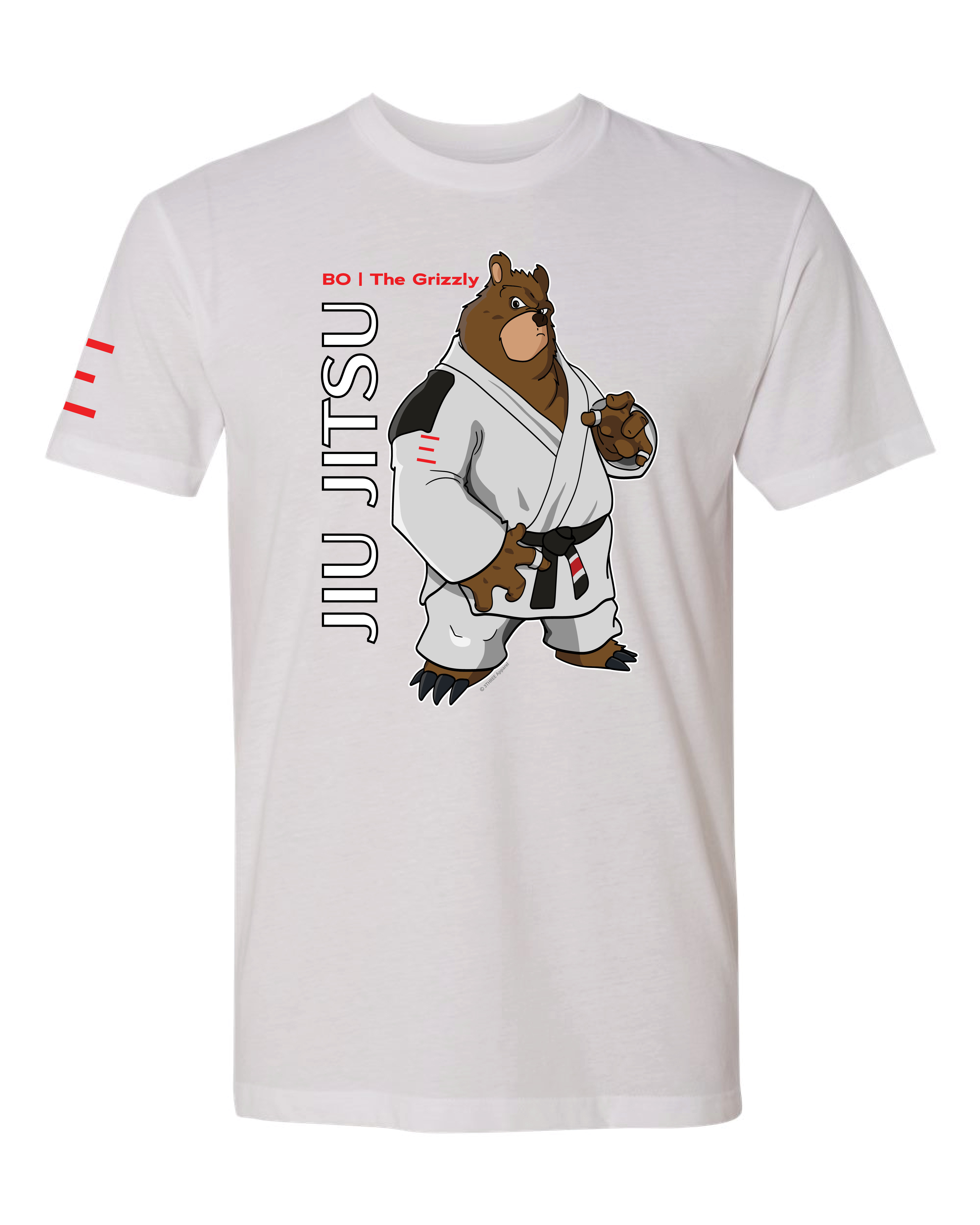 Bo the Tenacious Grizzly – Adult BJJ Premium T-shirt
