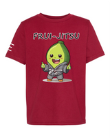 Youth - Frui-Jitsu Avocado Champ Youth Tee - Cute Avocado Wearing a Gi Cartoon Shirt