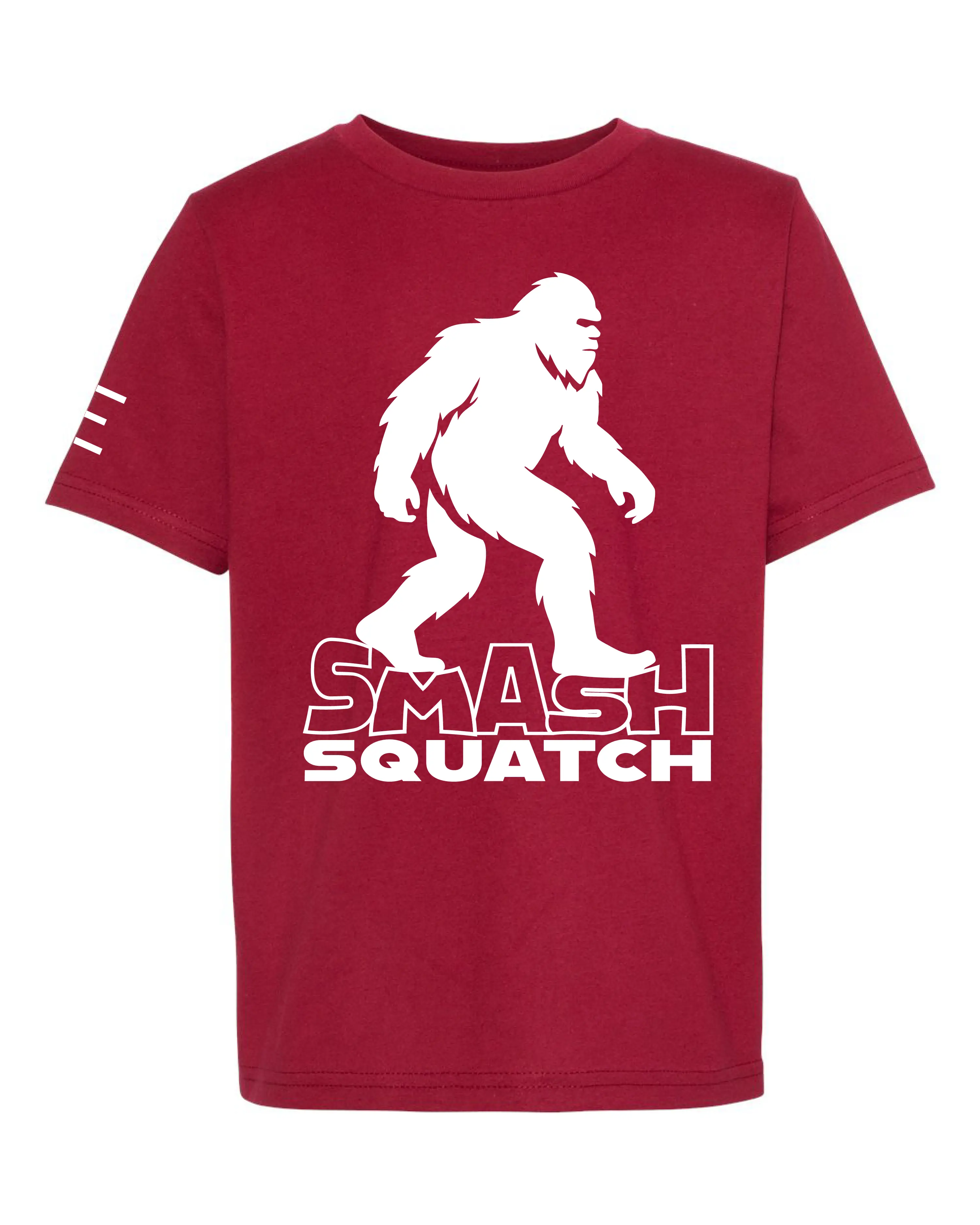 Youth - Smash Squatch Jiu-Jitsu T-Shirt – Funny Bigfoot BJJ Parody for Kids 