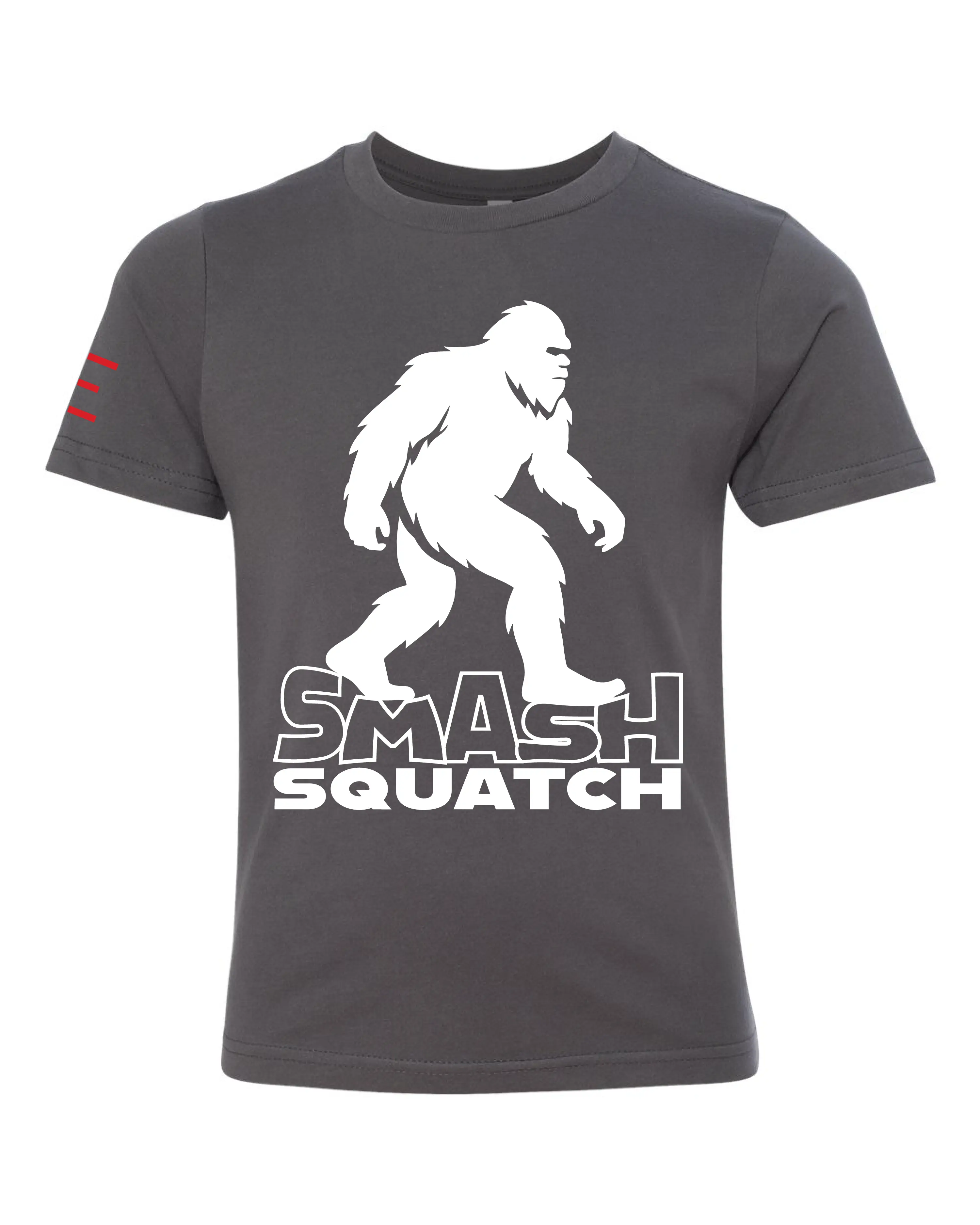 Youth - Smash Squatch Jiu-Jitsu T-Shirt – Funny Bigfoot BJJ Parody for Kids 