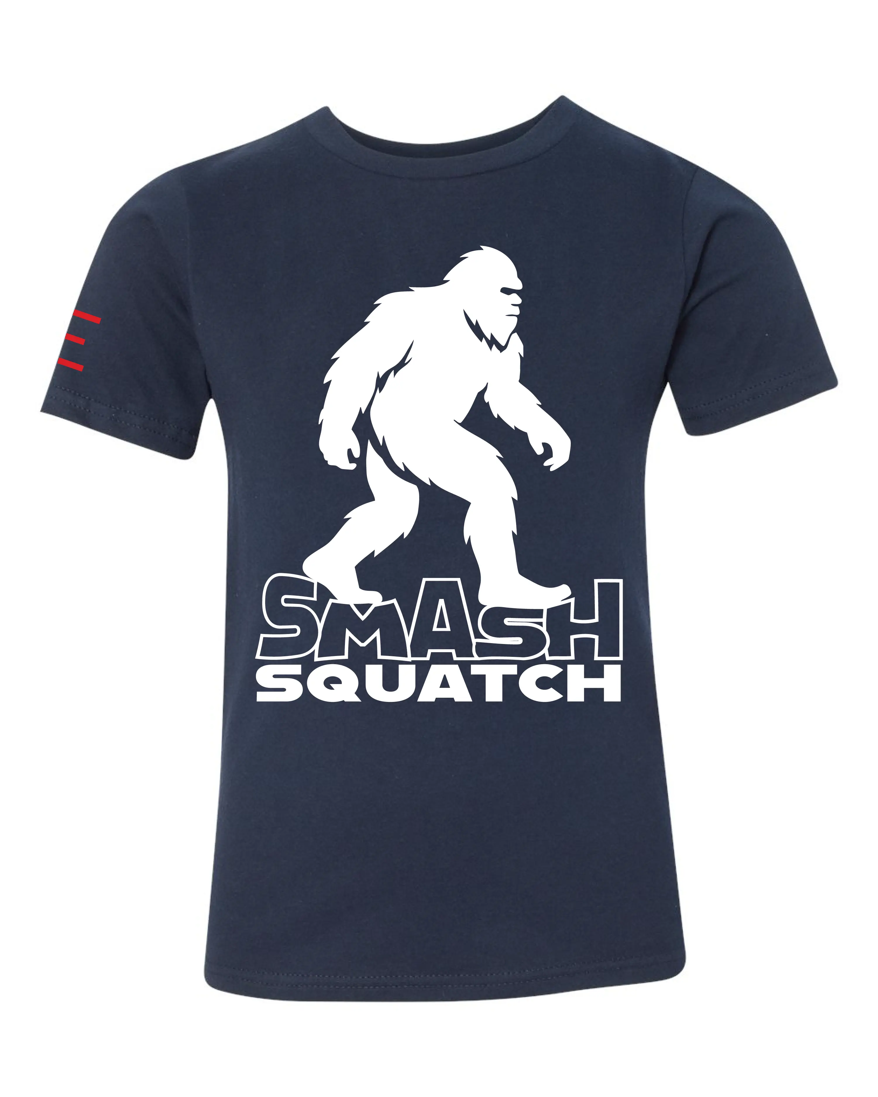 Youth - Smash Squatch Jiu-Jitsu T-Shirt – Funny Bigfoot BJJ Parody for Kids 