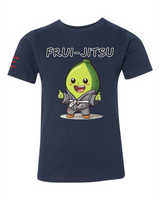 Youth - Frui-Jitsu Avocado Champ Youth Tee - Cute Avocado Wearing a Gi Cartoon Shirt