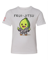 Youth - Frui-Jitsu Avocado Champ Youth Tee - Cute Avocado Wearing a Gi Cartoon Shirt