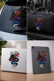 Jiu Jitsu Snake Belt System Sticker | BJJ Ranked Snake Design
