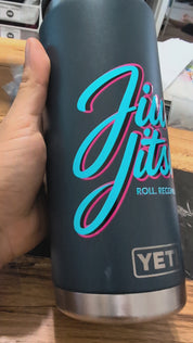 Jiu Jitsu Roll. Recover. Repeat. Sticker | Retro Miami Style