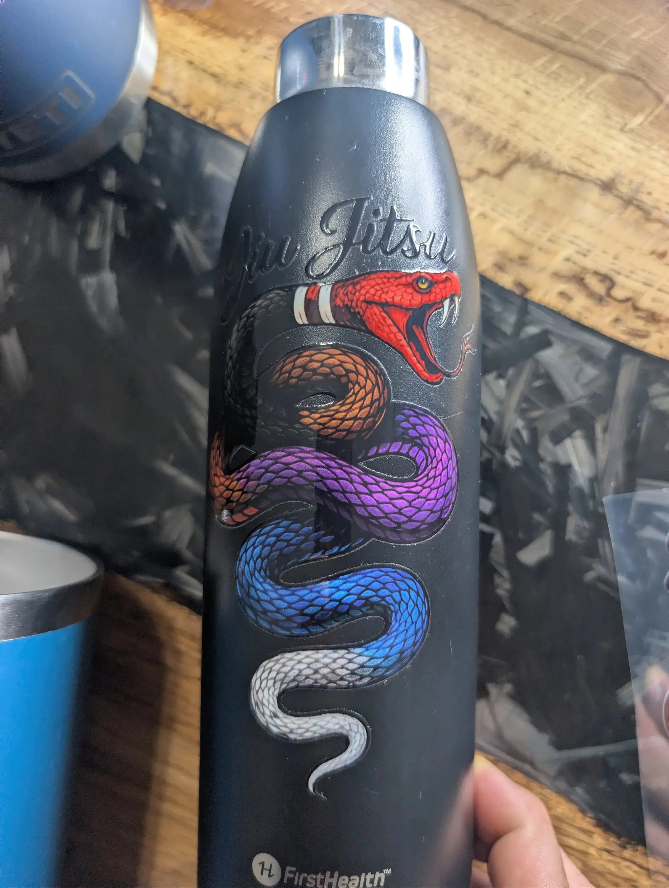 Jiu Jitsu Snake Belt System Sticker | BJJ Ranked Snake Design 