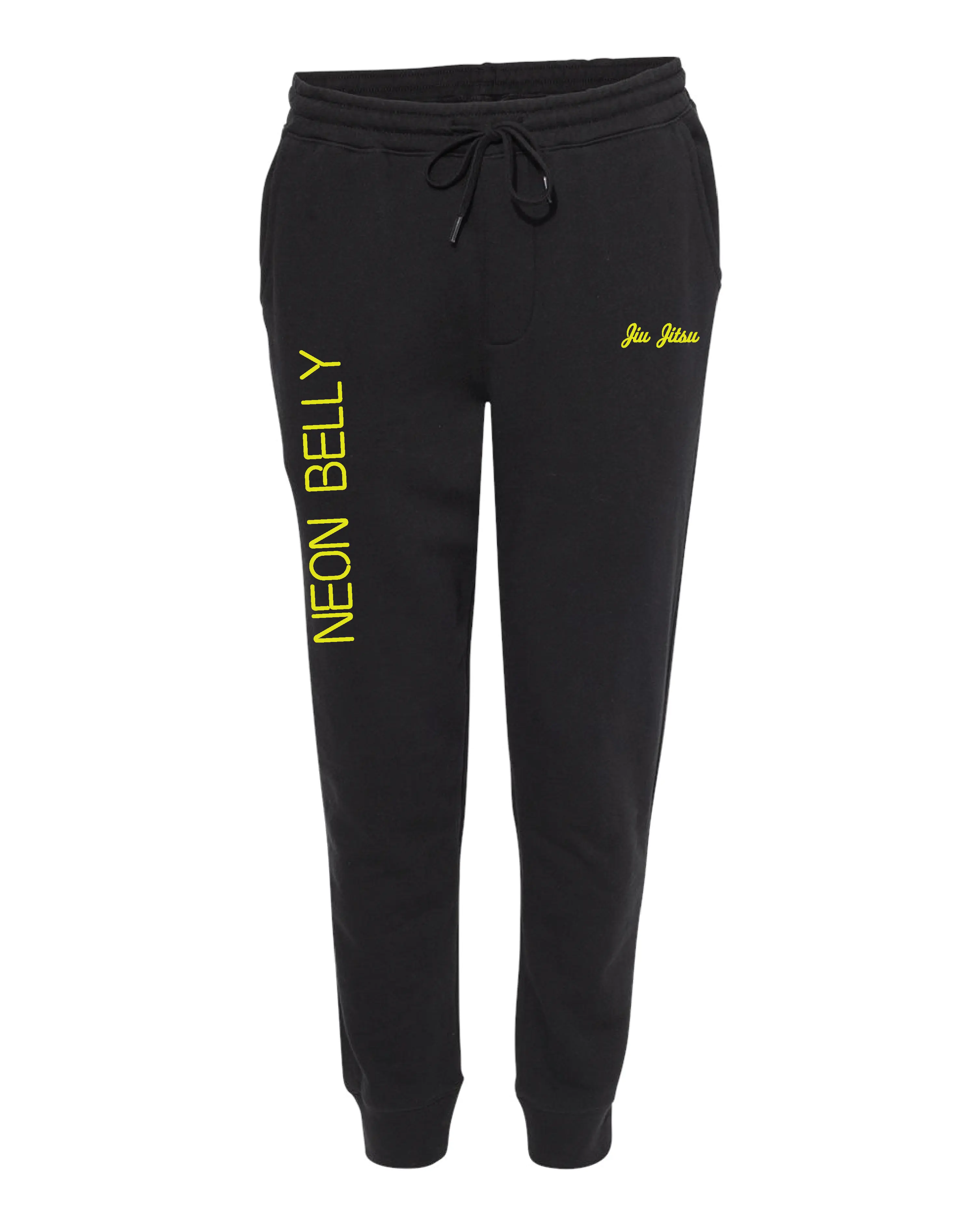 NEON BELLY Joggers - (Knee on Belly) BJJ Funny Meme Premium Joggers 