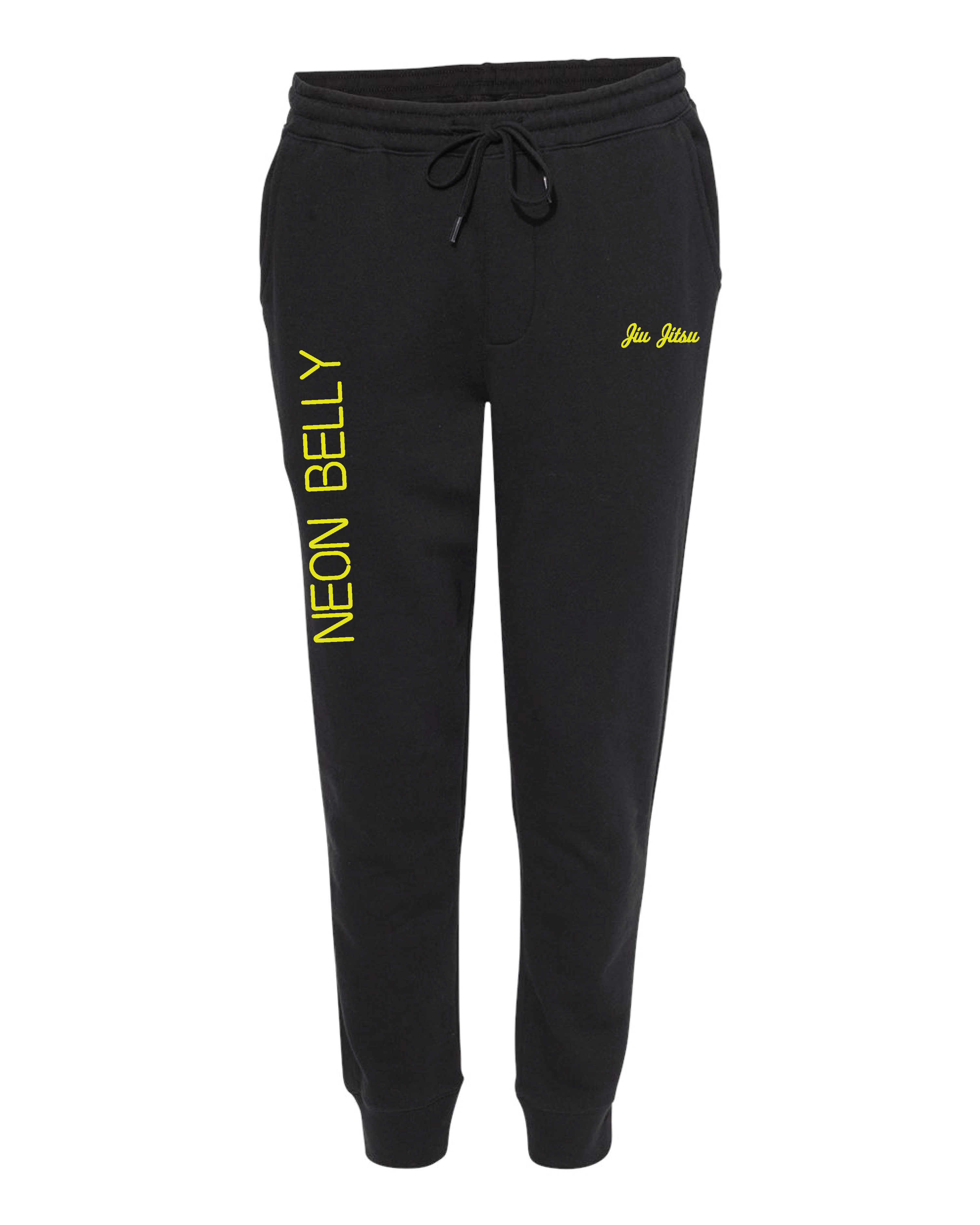 NEON BELLY Joggers - (Knee on Belly) BJJ Funny Meme Premium Joggers 
