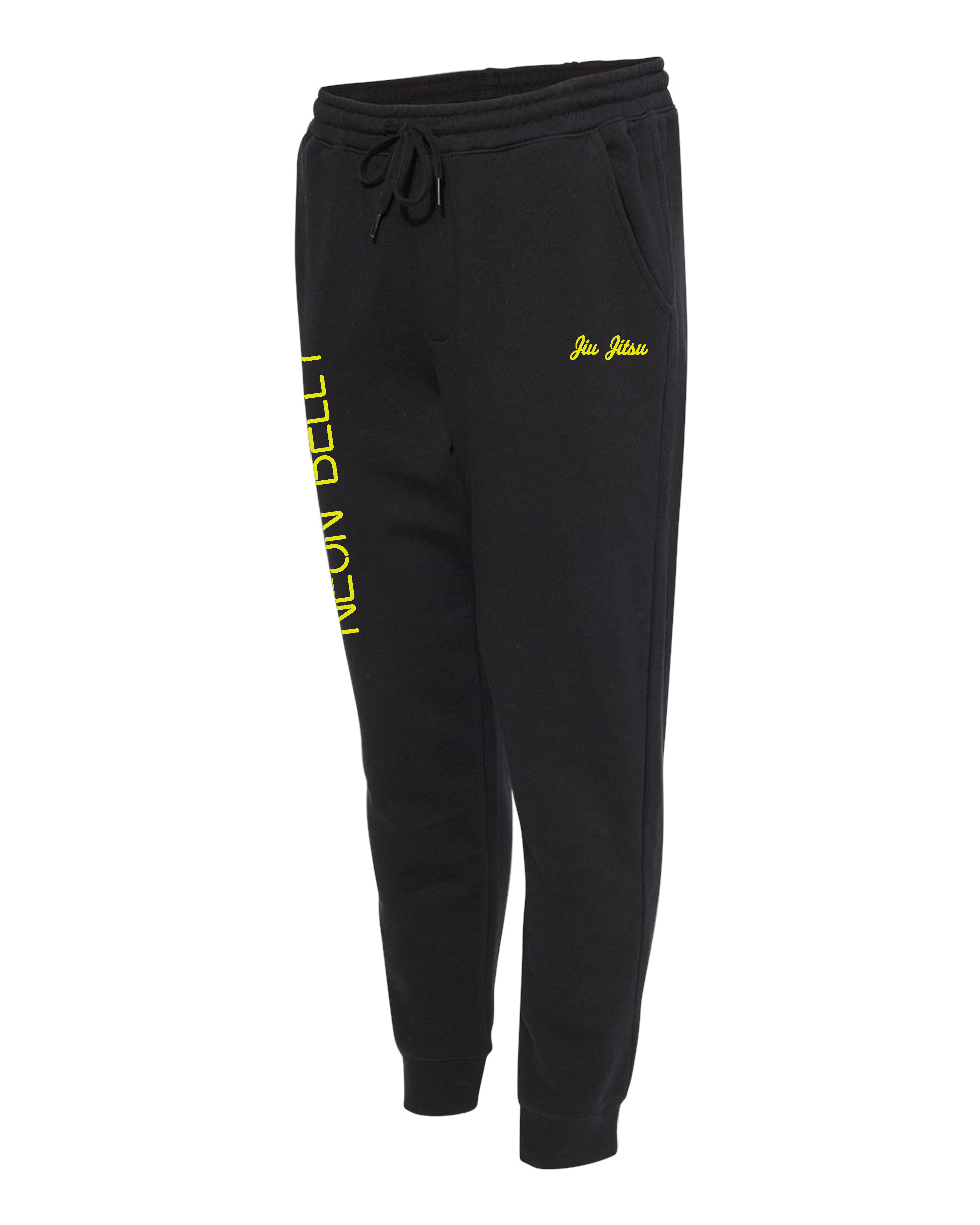 NEON BELLY Joggers - (Knee on Belly) BJJ Funny Meme Premium Joggers 
