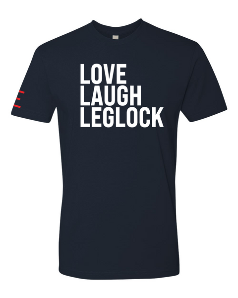 Love, Laugh, Leglock - BJJ Funny Meme Premium T-Shirt