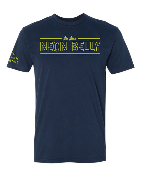 NEON BELLY V2 (Knee on Belly) Jiu-Jitsu Shirt - BJJ Funny Meme Premium T-Shirt