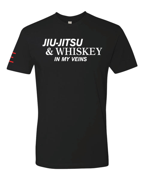 Jiu-Jitsu & Whiskey in My Veins V2 - BJJ Funny Meme Premium T-Shirt